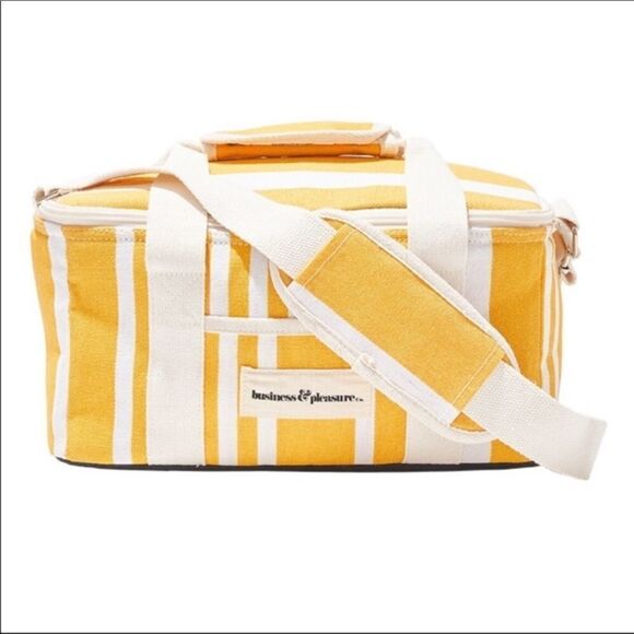 Business and Pleasure /The Holiday Cooler Bag – yellow stripe – new with tags - Picture 1 of 3
